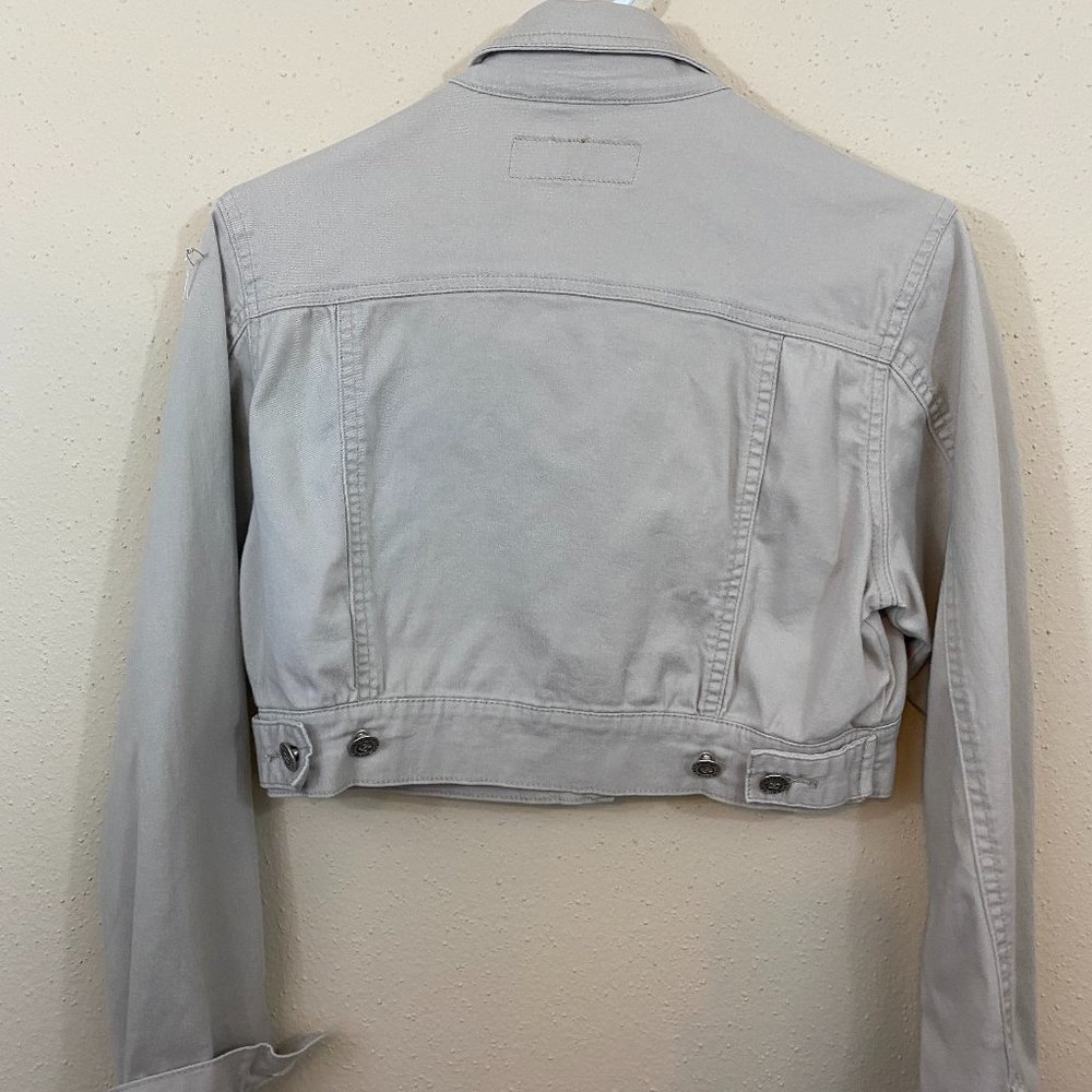 Heat Wave Tan Vintage Crop Jacket Size M